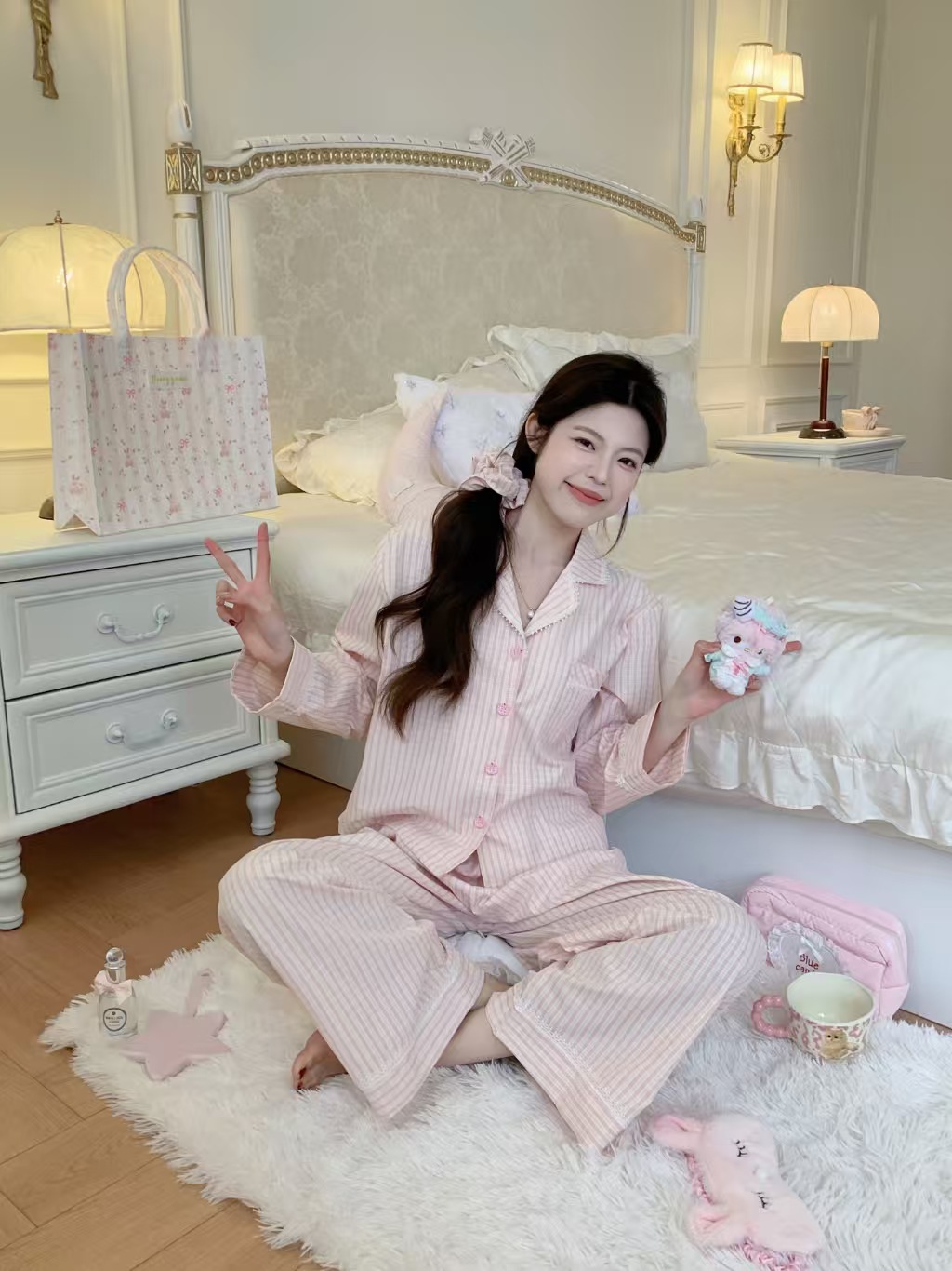 女式纯棉睡衣套装 image 2