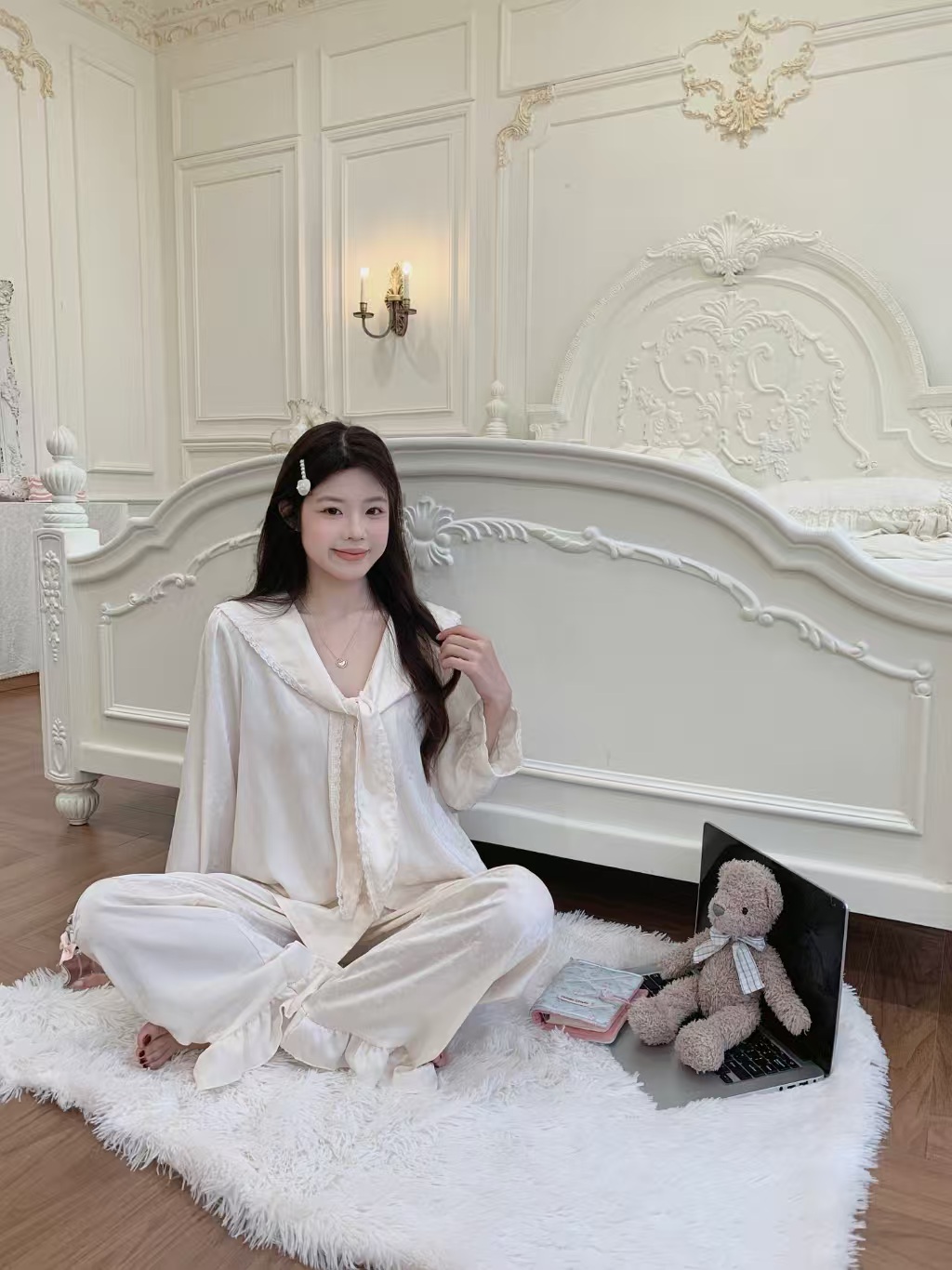 女式纯棉睡衣套装 image 3