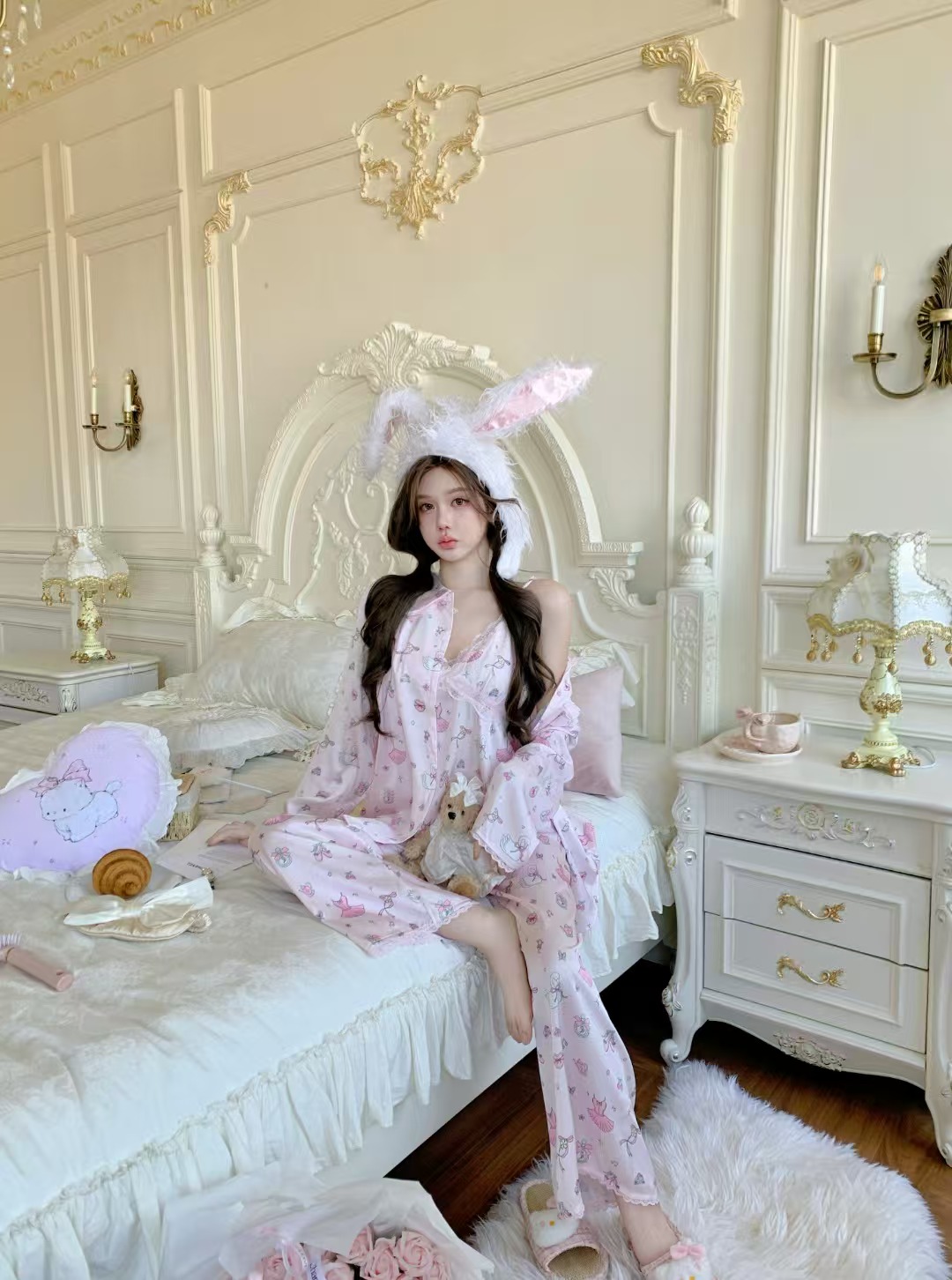 女式纯棉睡衣套装 image 5