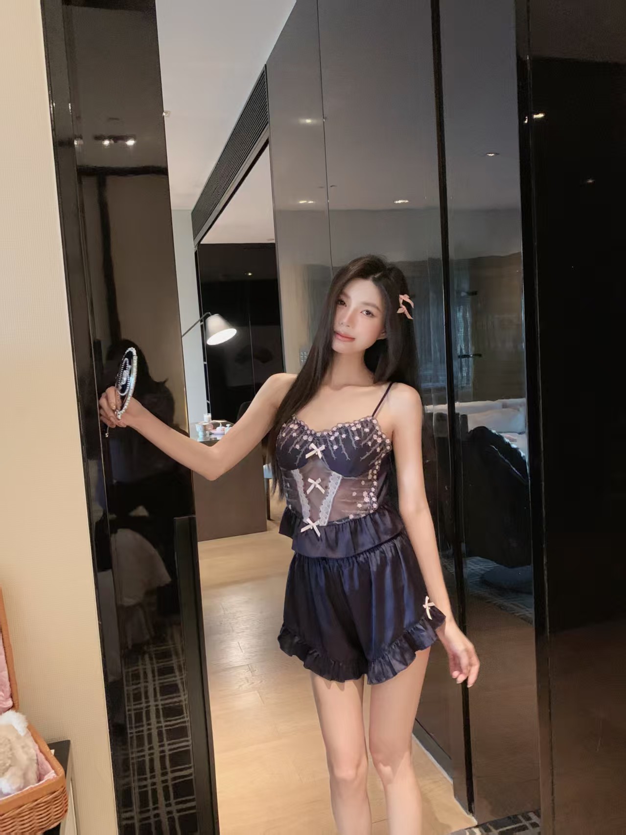 女式纯棉睡衣套装